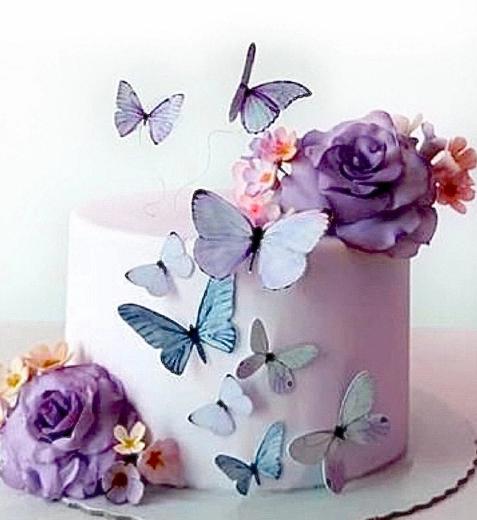 Edible Butterfly Cake Toppers