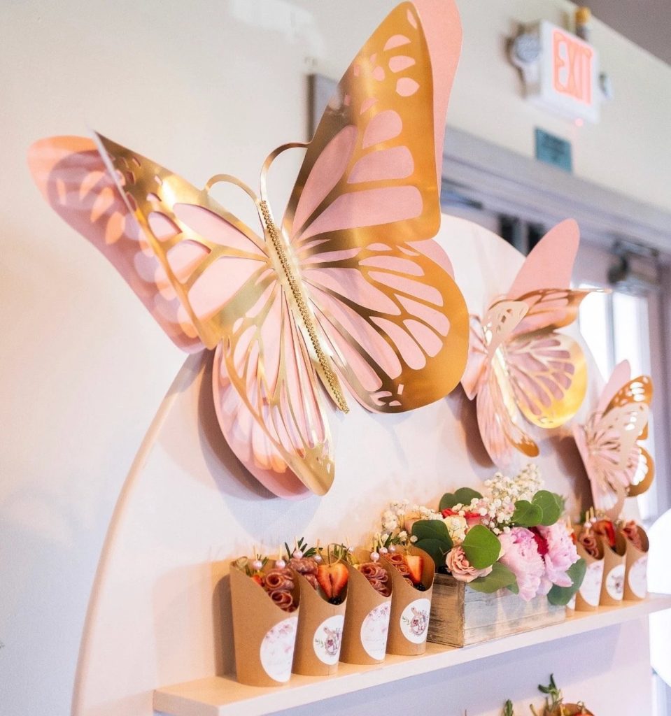 Giant Butterfly Props Bridal Shower Decor