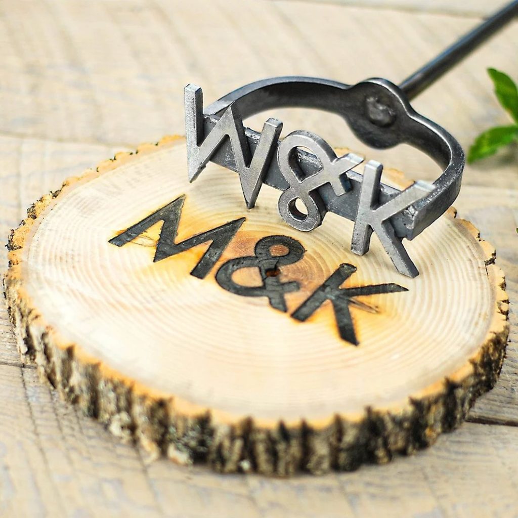 Rustic Country Wedding Monogram Branding Iron