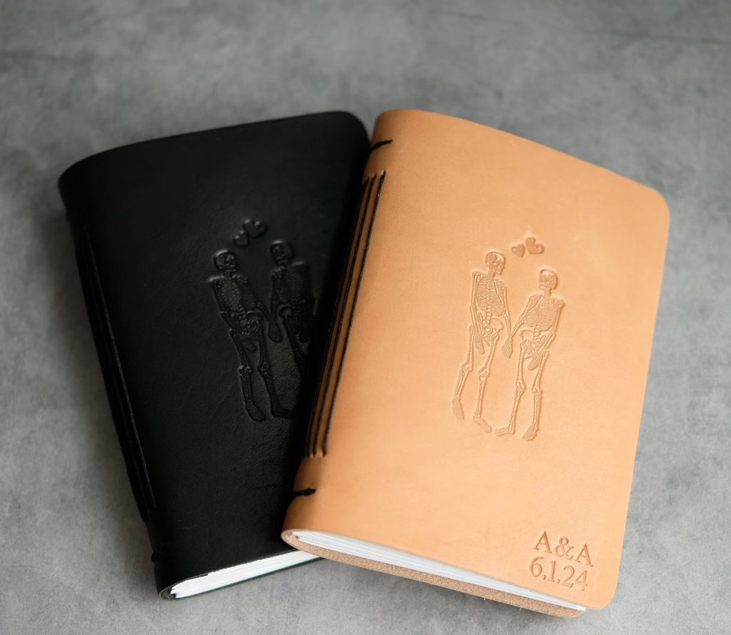 Gothic Themed Wedding Vow Books