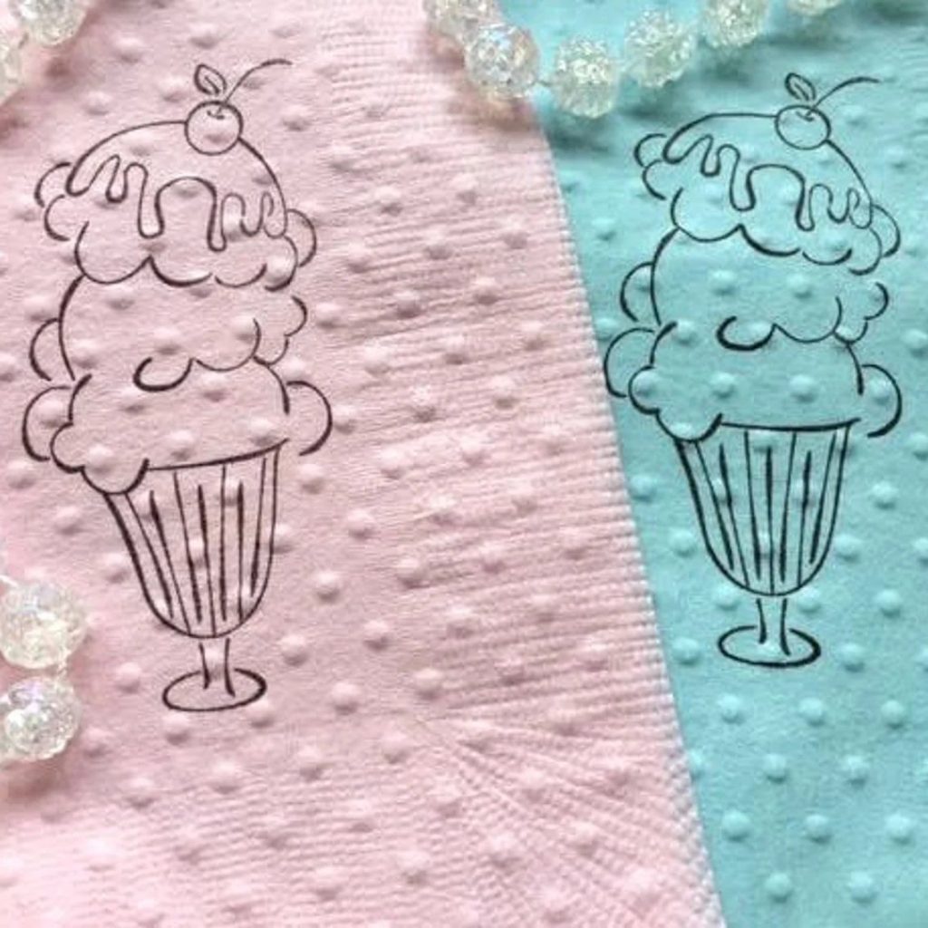 Ice Cream Themed Paper Napkins