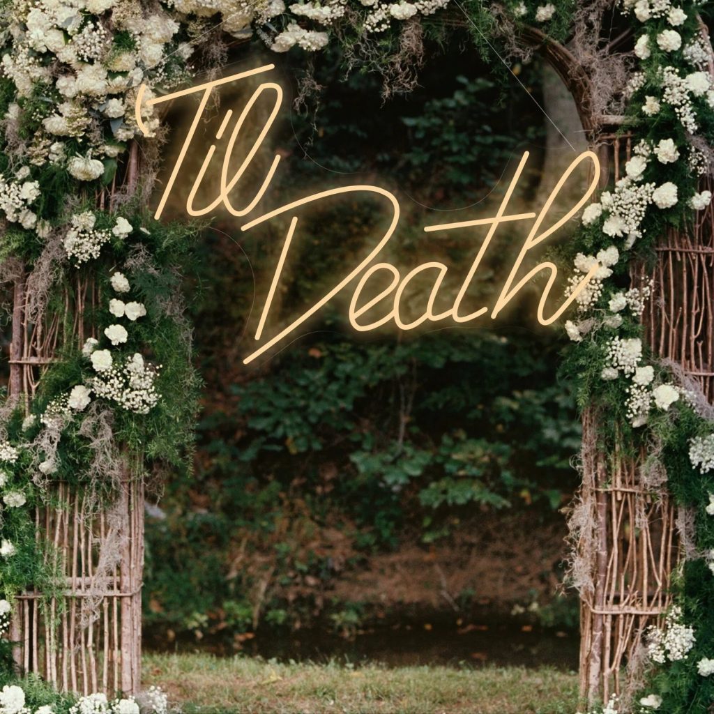 Til Death Wedding Neon Sign