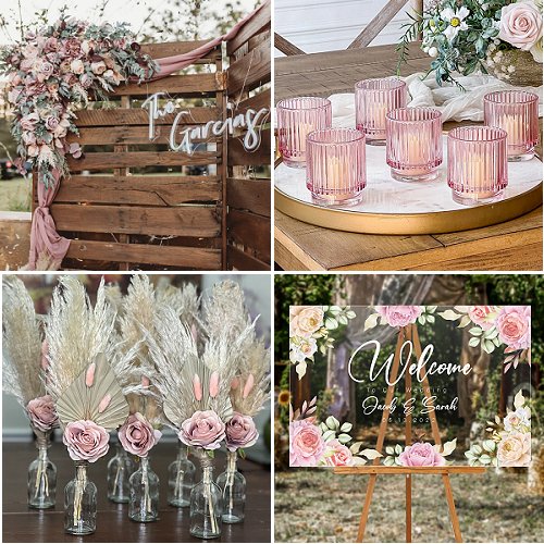 Dusty Rose Mauve Wedding Decor