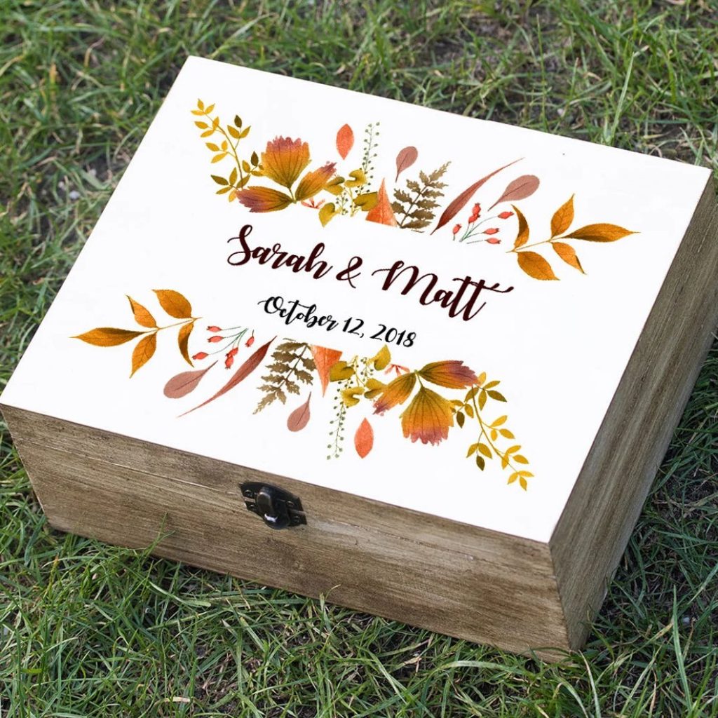 Fall Wedding Card Box