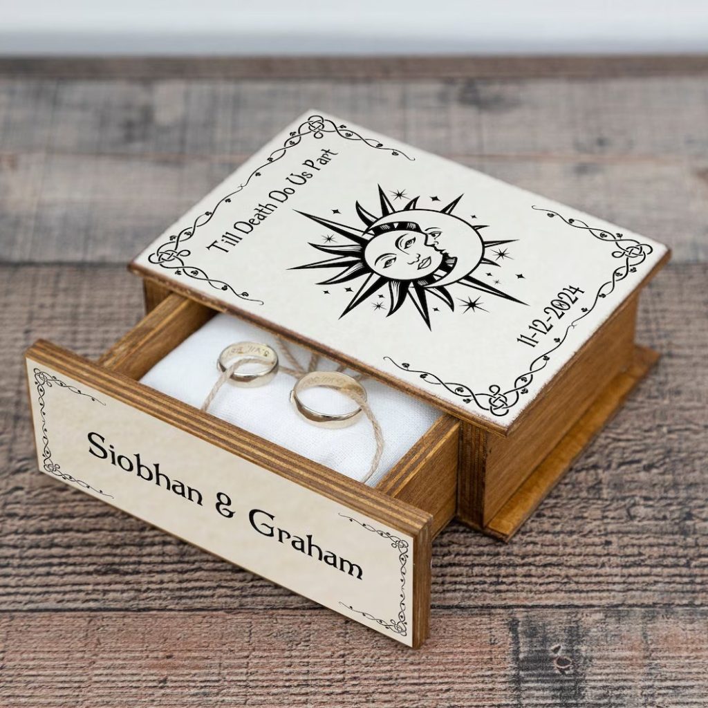 Celestial Wedding Ring Box