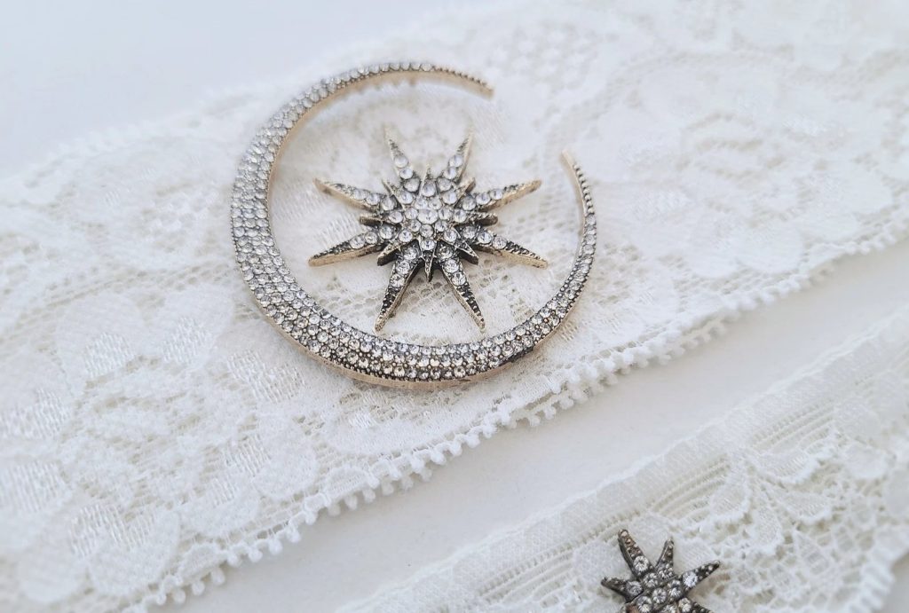 Celestial Bridal Garter