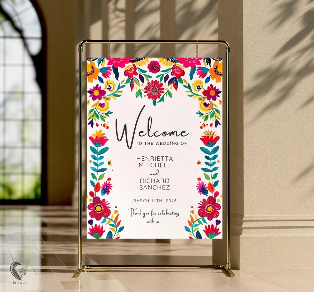 Mexican Fiesta Wedding Welcome sign Printable