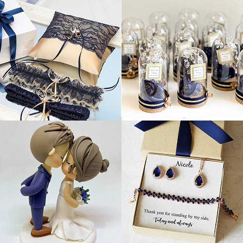 Navy Blue & Gold Wedding Trends