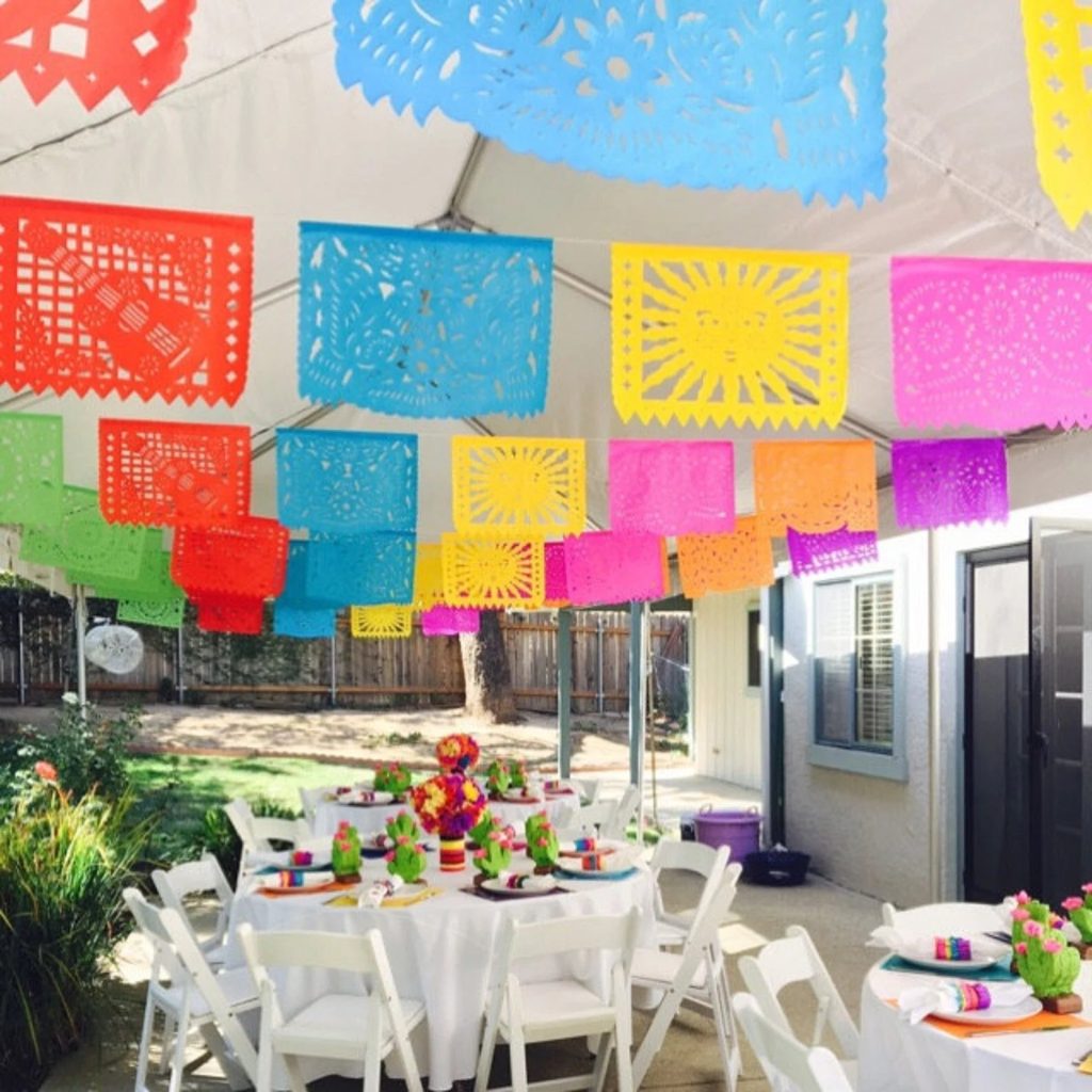 Papel Picado Fiesta Wedding Banner