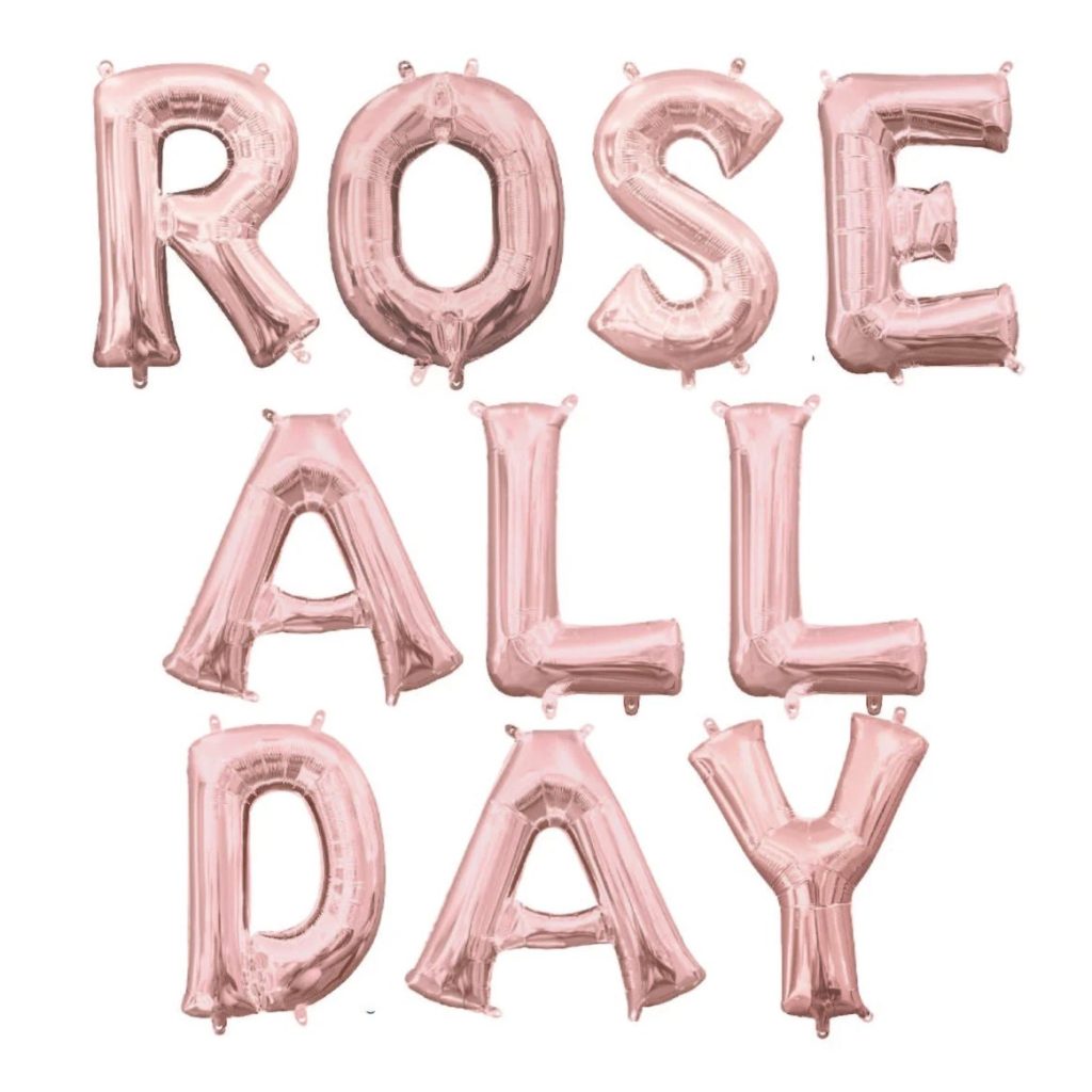 Rosé All Day Bridal Shower Balloon Banner