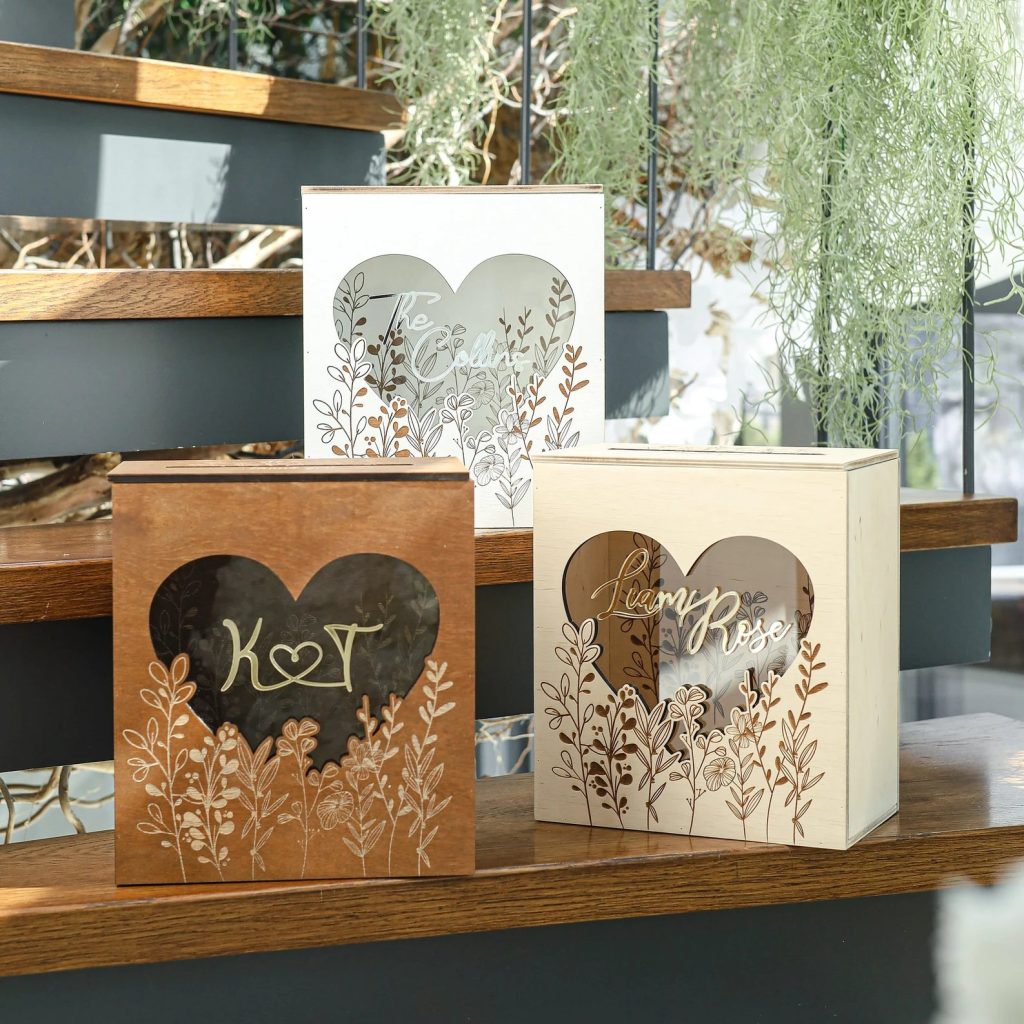 Rustic Romance Wedding Card Box