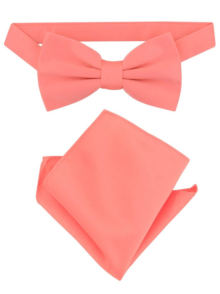 Coral Bow Tie