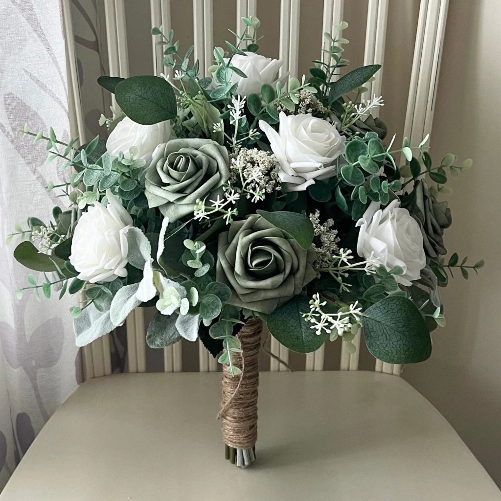 Sage Green Bridal Flower Bouquet