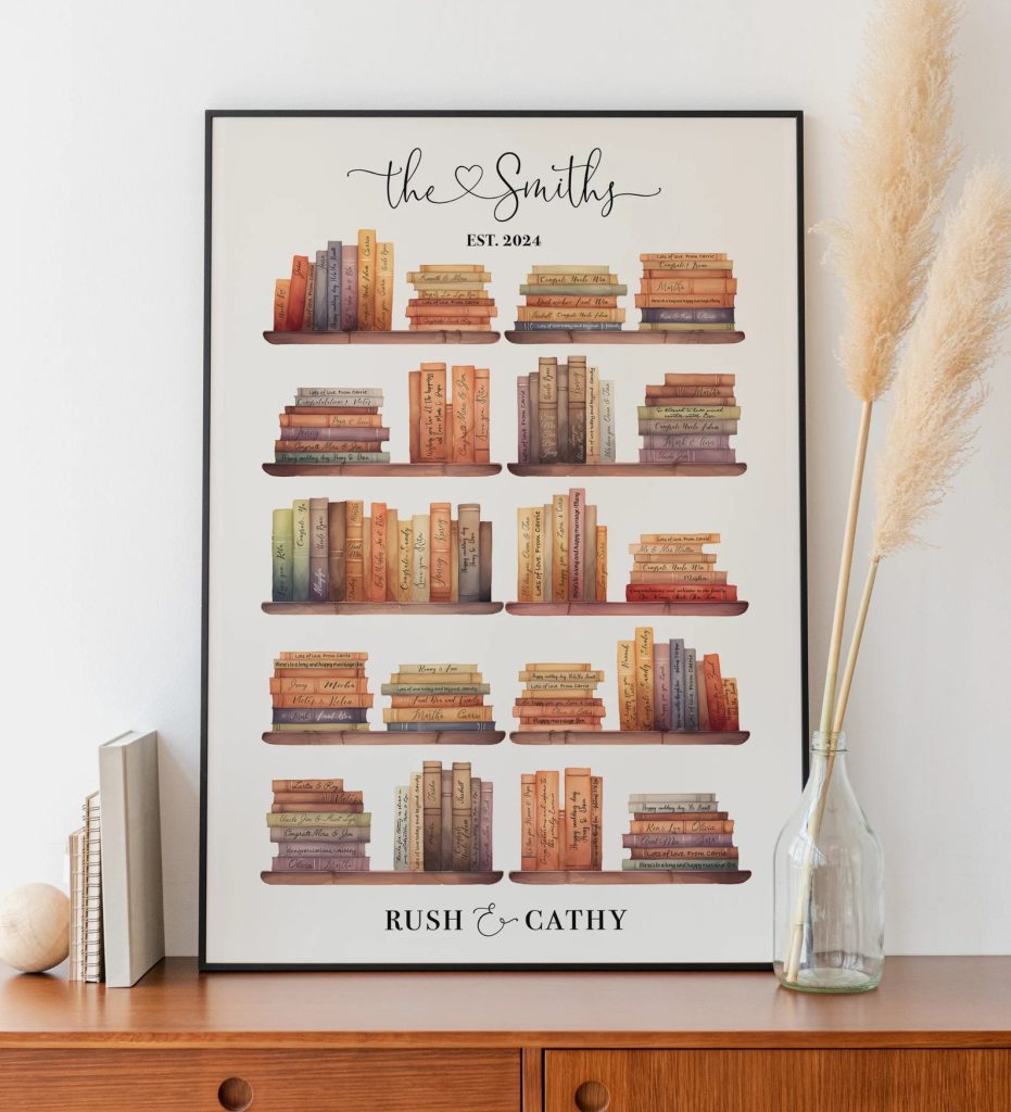 Book Lover Wedding Guest Book Alternative