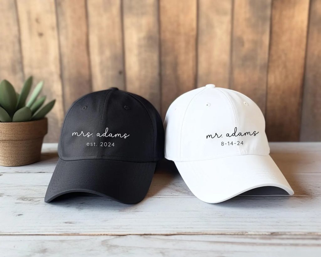 Custom Honeymoon Mr. & Mrs. Hats