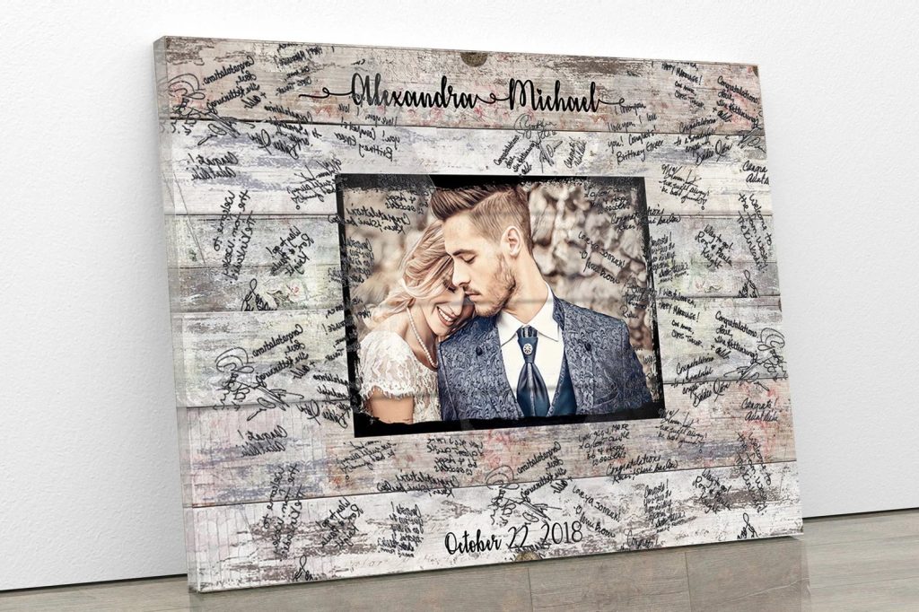 Custom Photo Wedding Guest Book Alternative