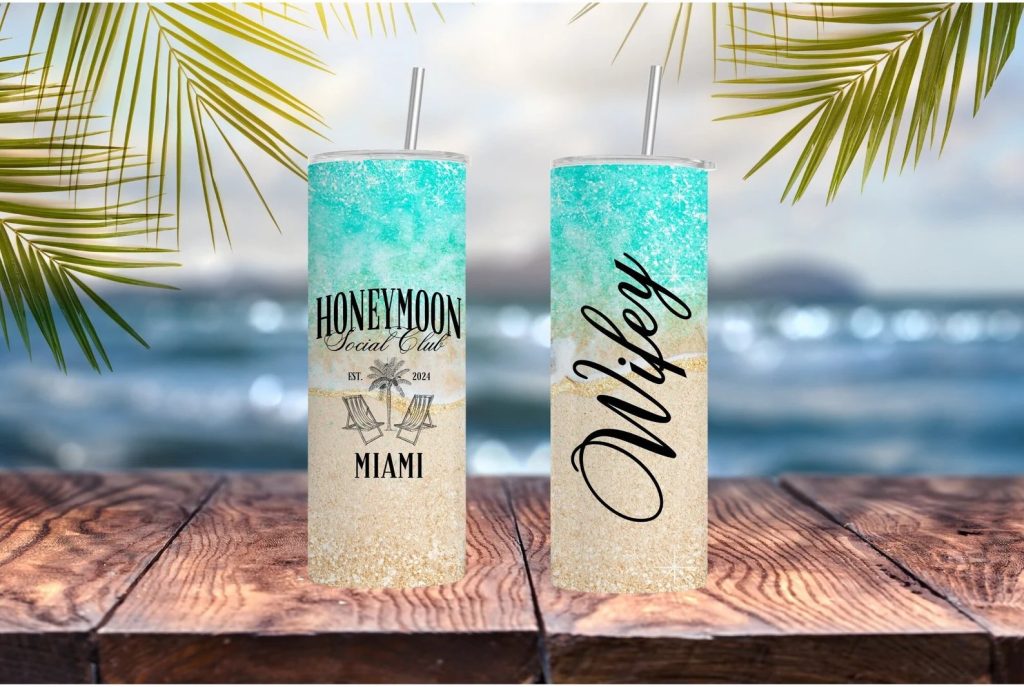 Personalized Honeymoon Tumblers 