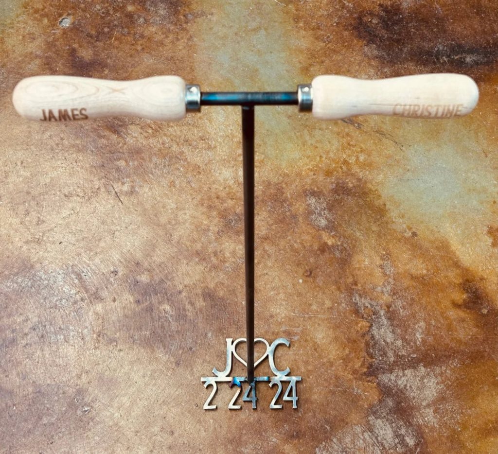 Double Handle Branding Iron Wedding Unity Ceremony