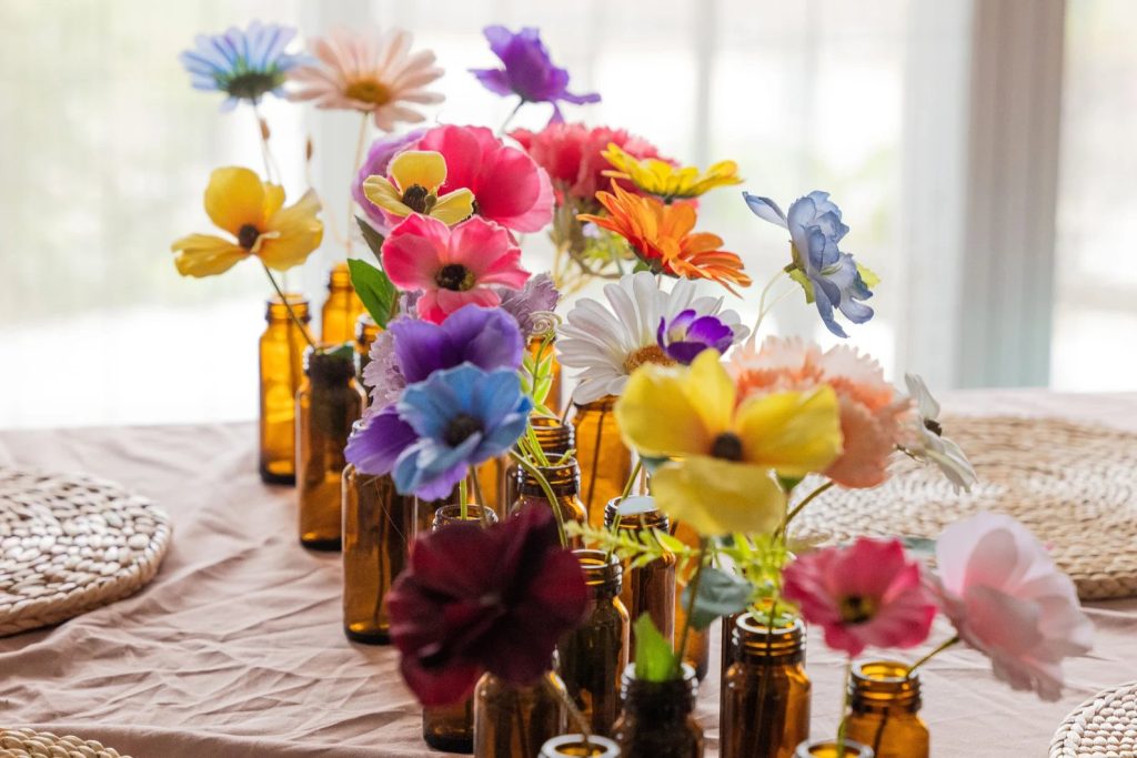 Mixed Wildflower For Bud Vase Wedding Centerpiece