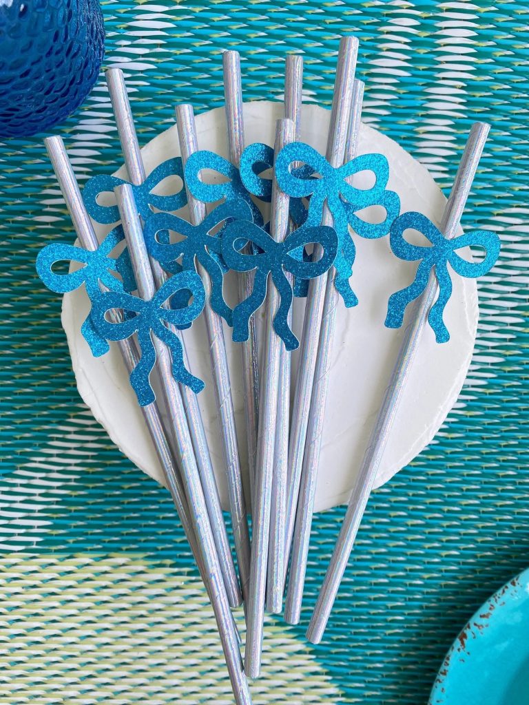 Something Blue Before I Do Bridal Shower Party Straws