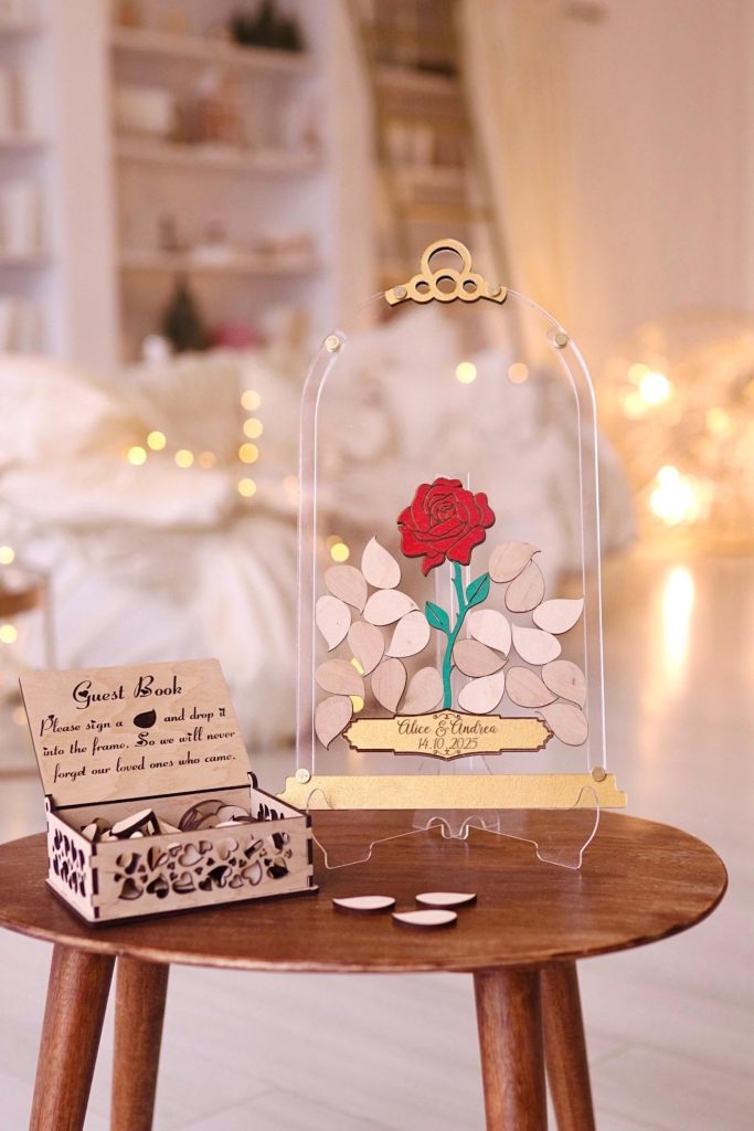 Beauty And The Beast Wedding Guest Book Alternative