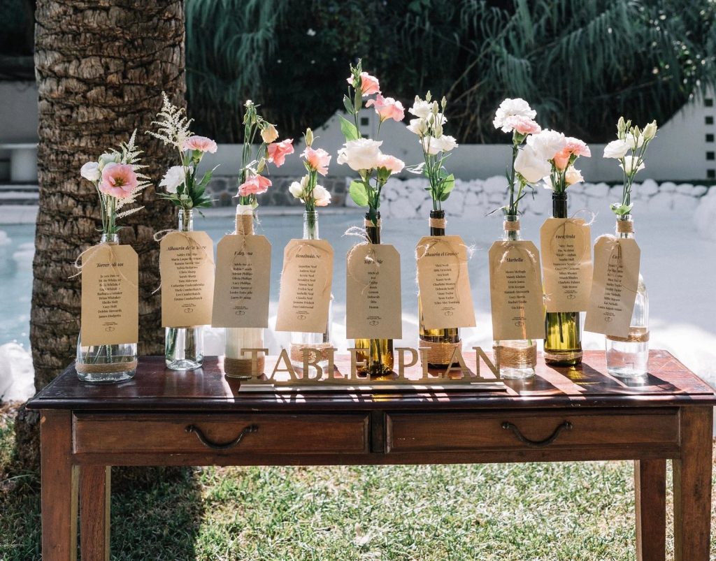 Creative Wedding Table Plan Tags