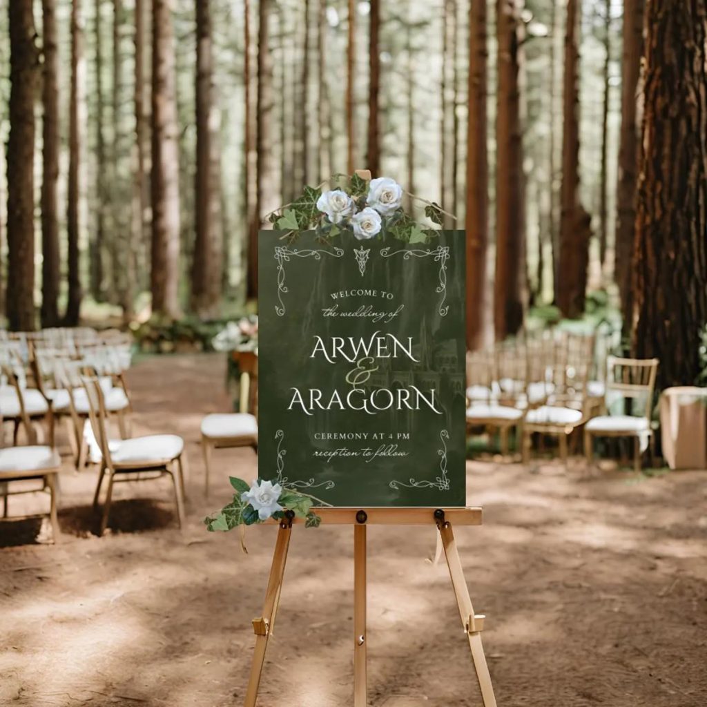 Medieval Wedding Welcome Sign Printable