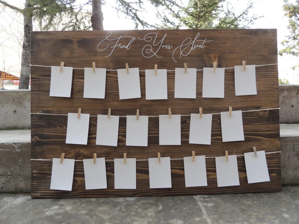 Wedding Table Plan Board