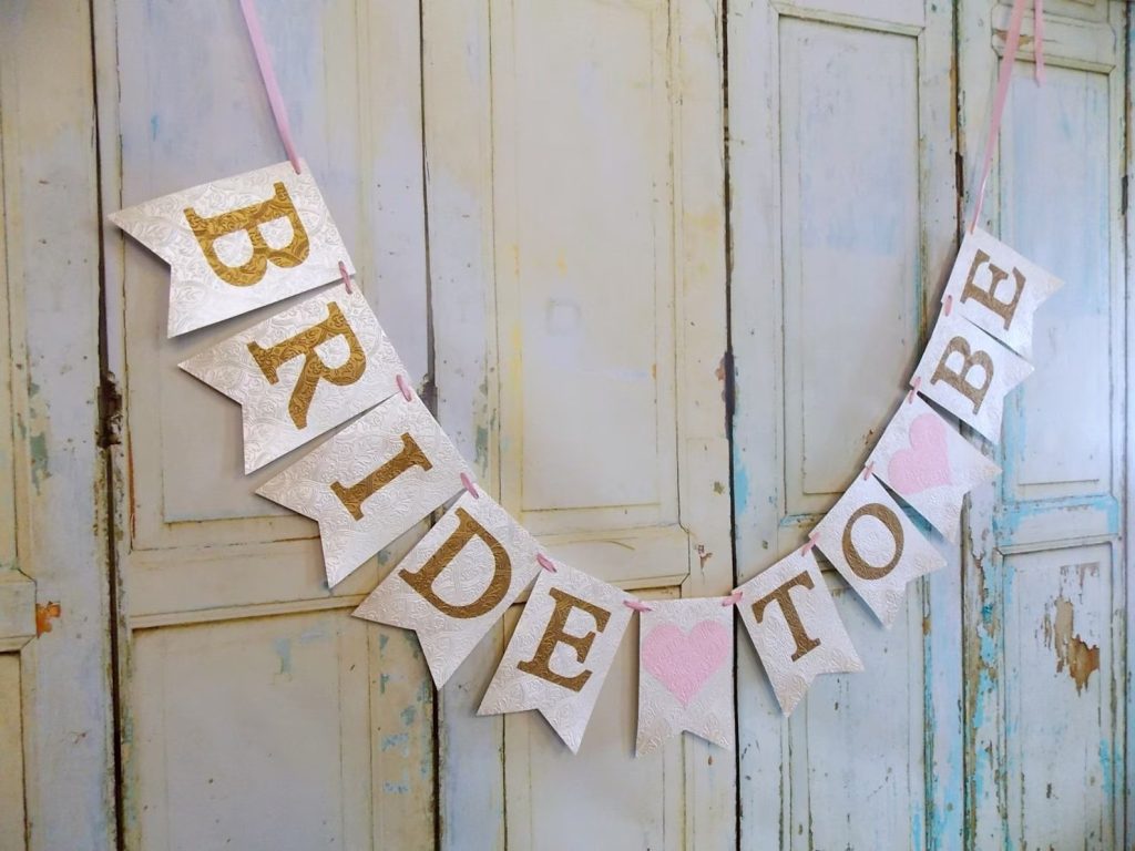 Bride to Be Pennant Banner