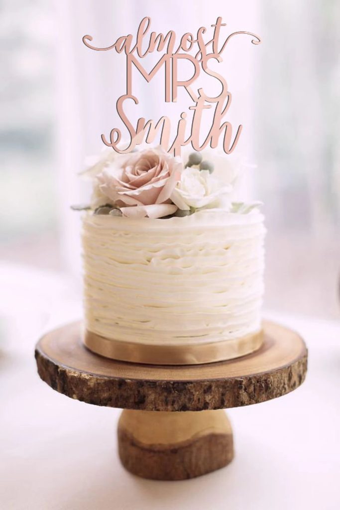 Bridal Shower Cake Topper