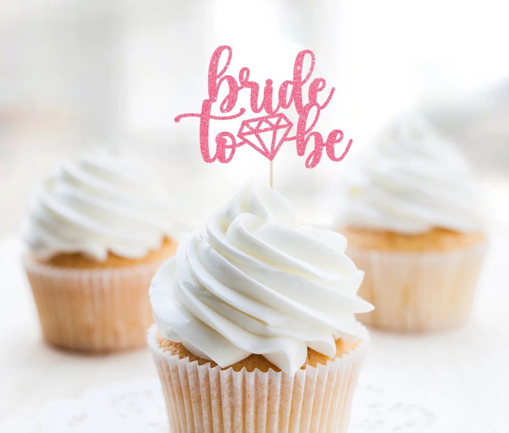 Bride to be Cupcake Topper