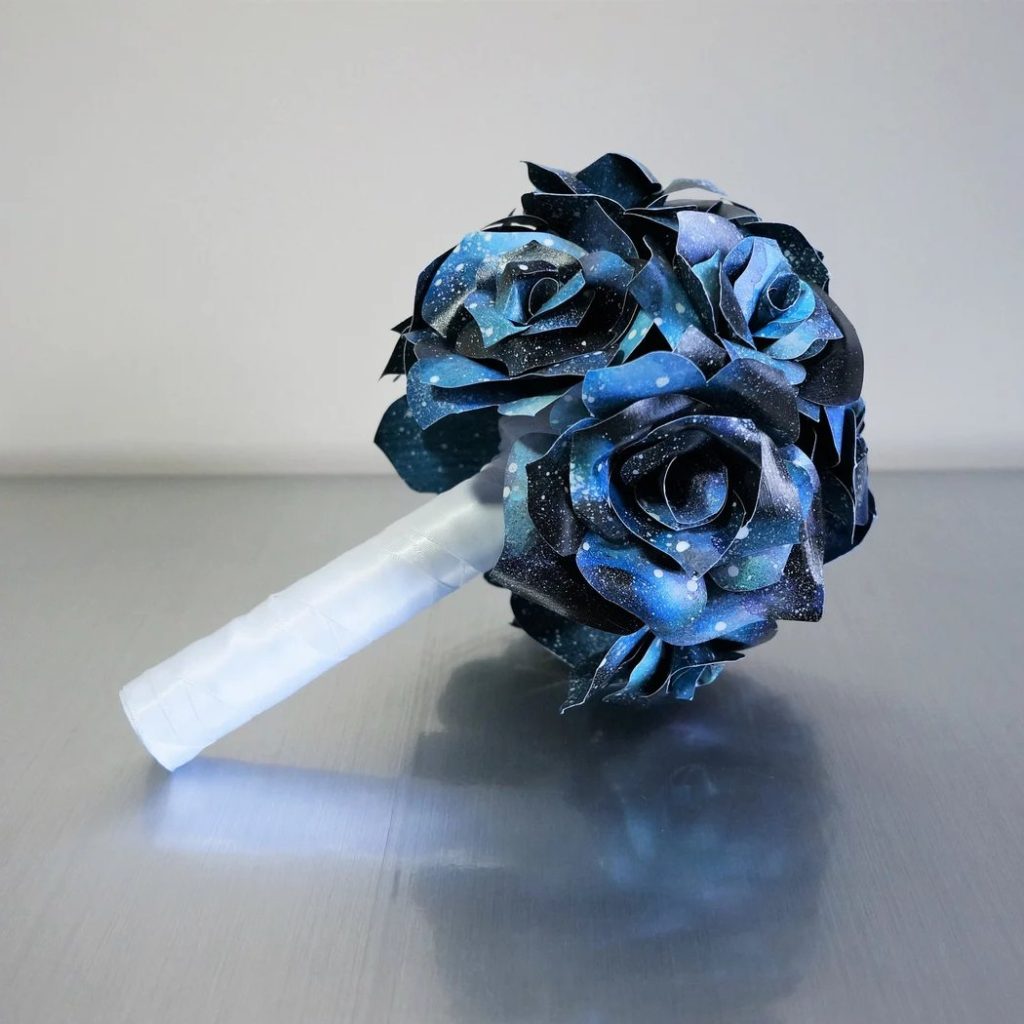 Starlight Serenade Celestial Wedding Bouquet