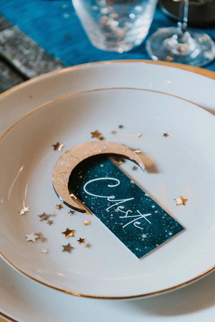Celestial Wedding Place Card
