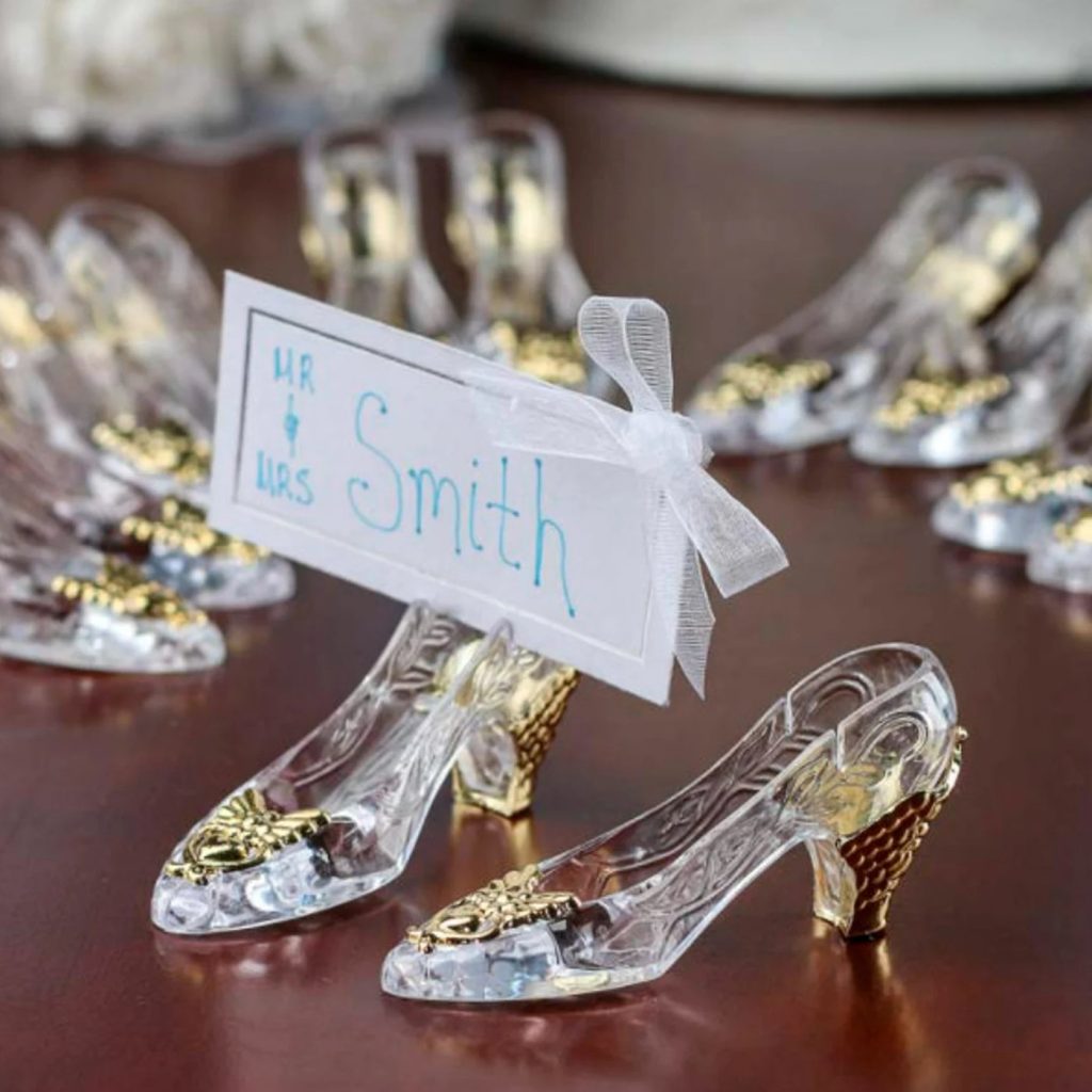 Cinderella Slipper Shoe Place Card Holder