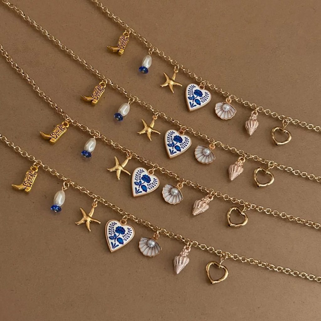 Coastal Cowgirl Bachelorette Charm Necklaces