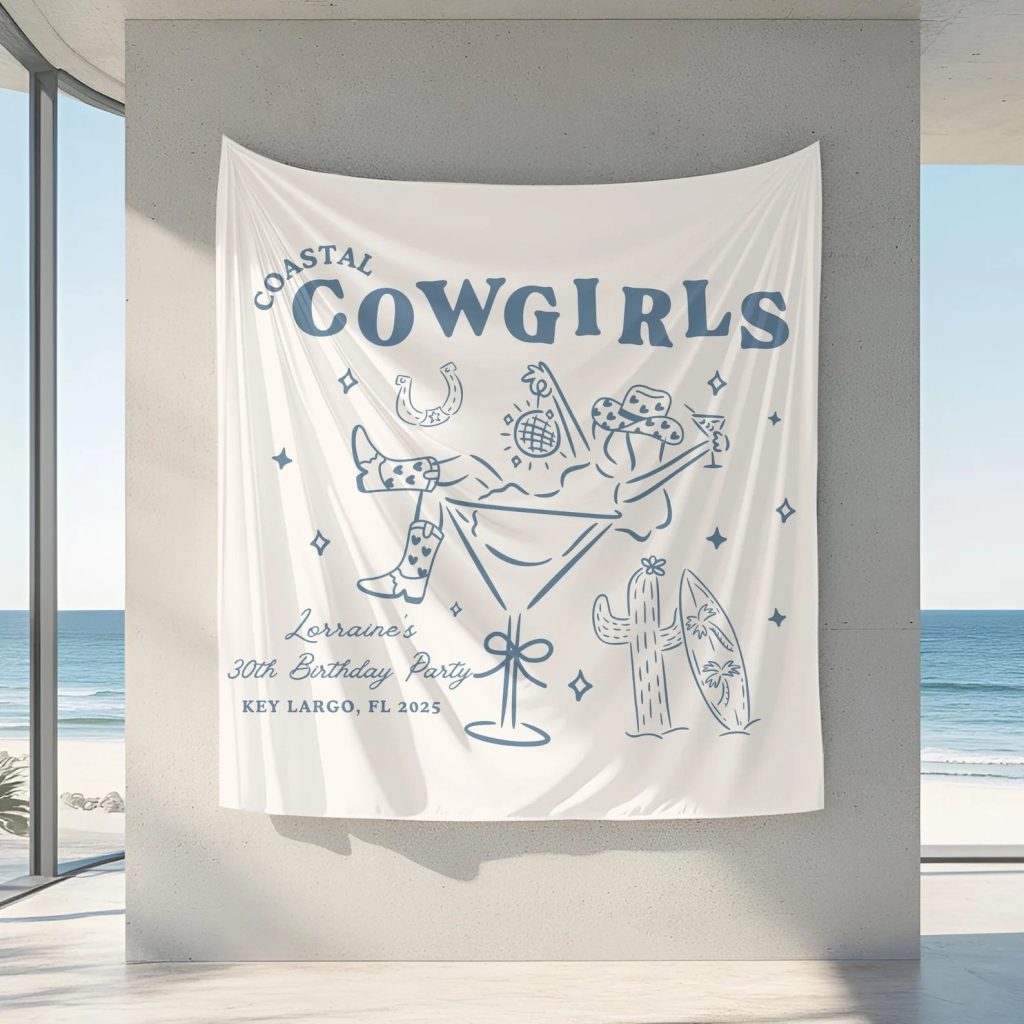 Custom Coastal Cowgirl Bachelorette Banner