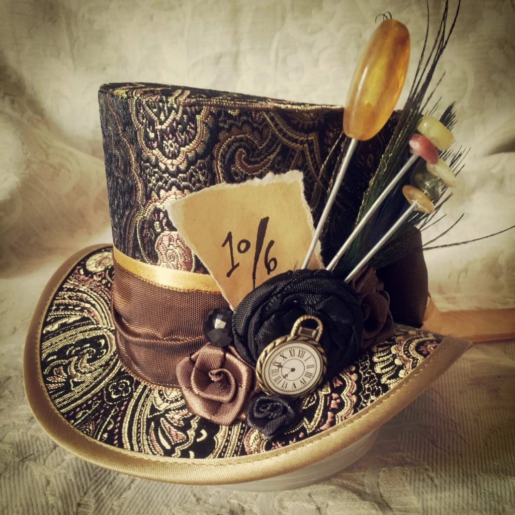 Mad Hat Tea Party Steampunk Chic Wedding Mini Top Hat