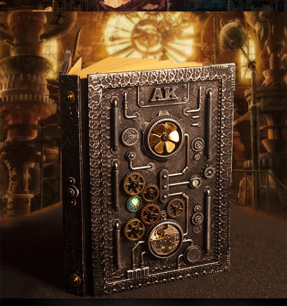 Steampunk Journal Wedding Guest Book