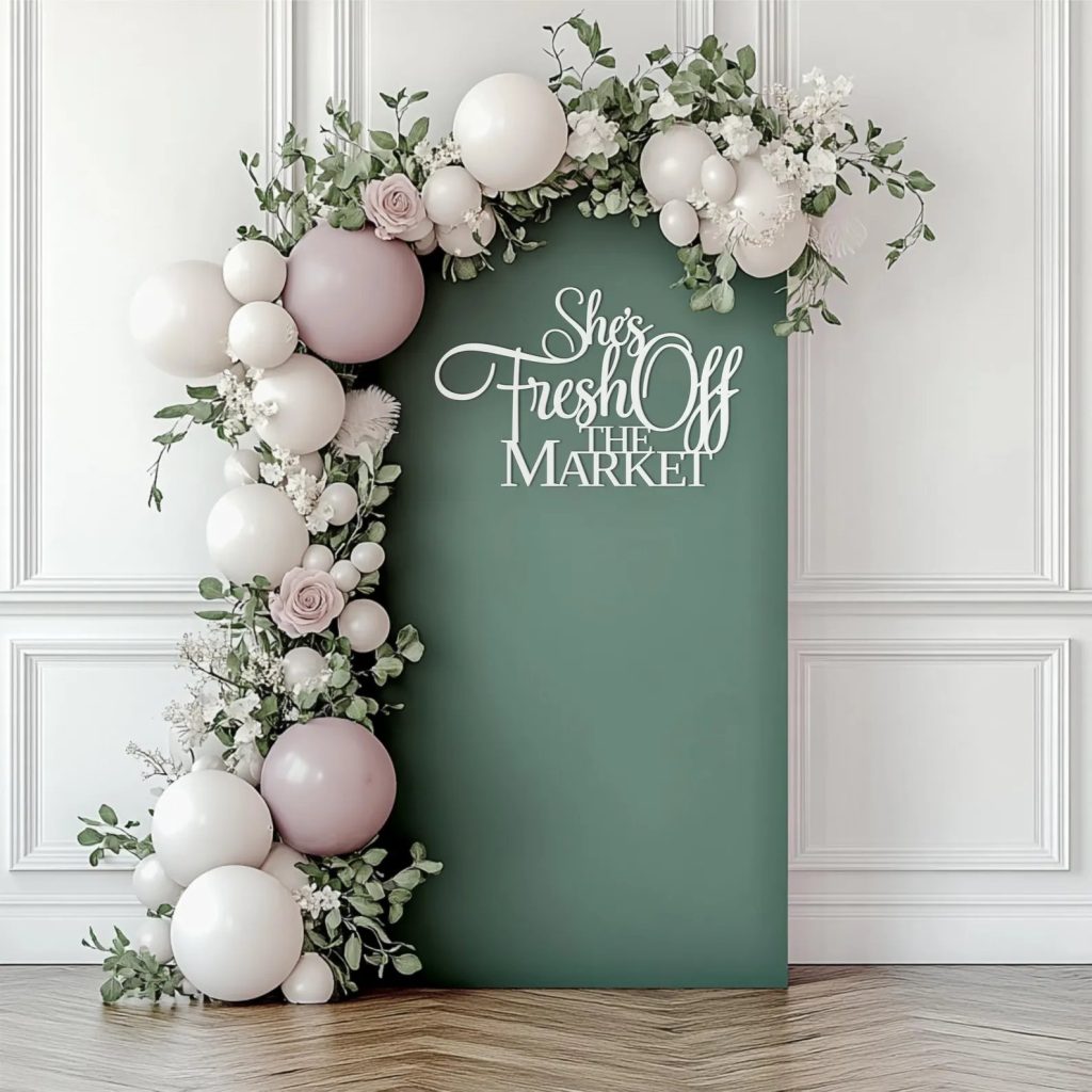 Fresh Off The Market Bridal Shower Wooden Sign