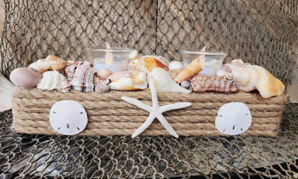 Coastal Grandmother Wedding Seashell Candle Holder
