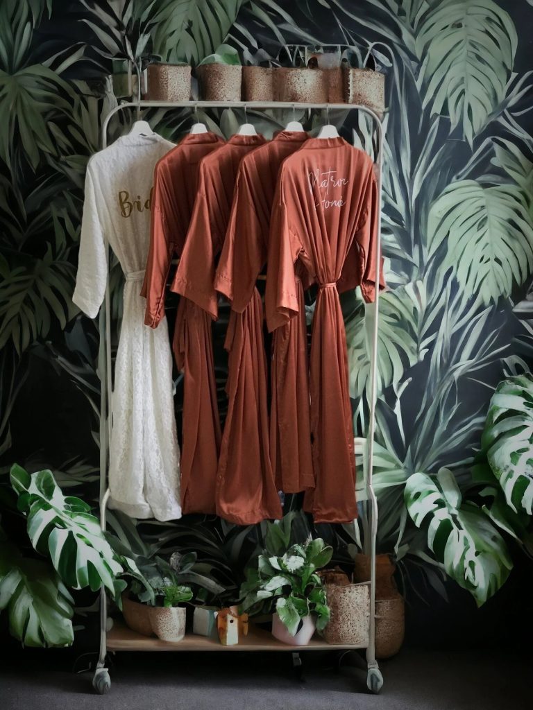 Terracotta bridal robes