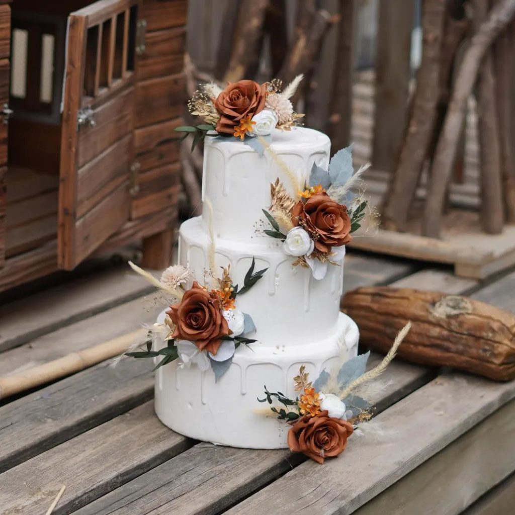 Floral Wedding Cake Decorations
