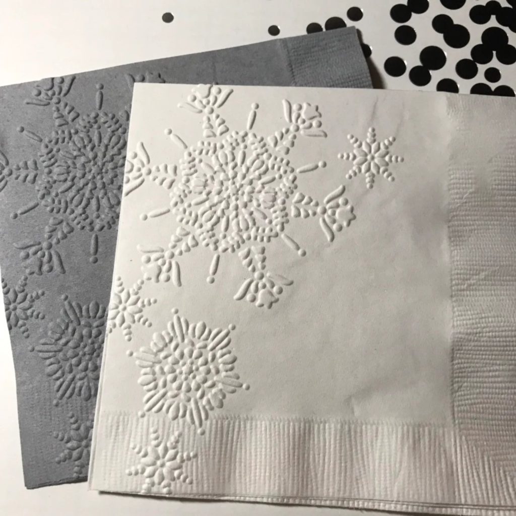 Snowflake Embossed Paper Napkin