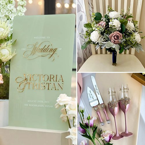 Romantic Dusty Rose & Sage Green Wedding