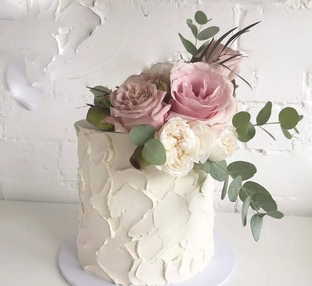 Artificial Flower Wedding Cake Decor