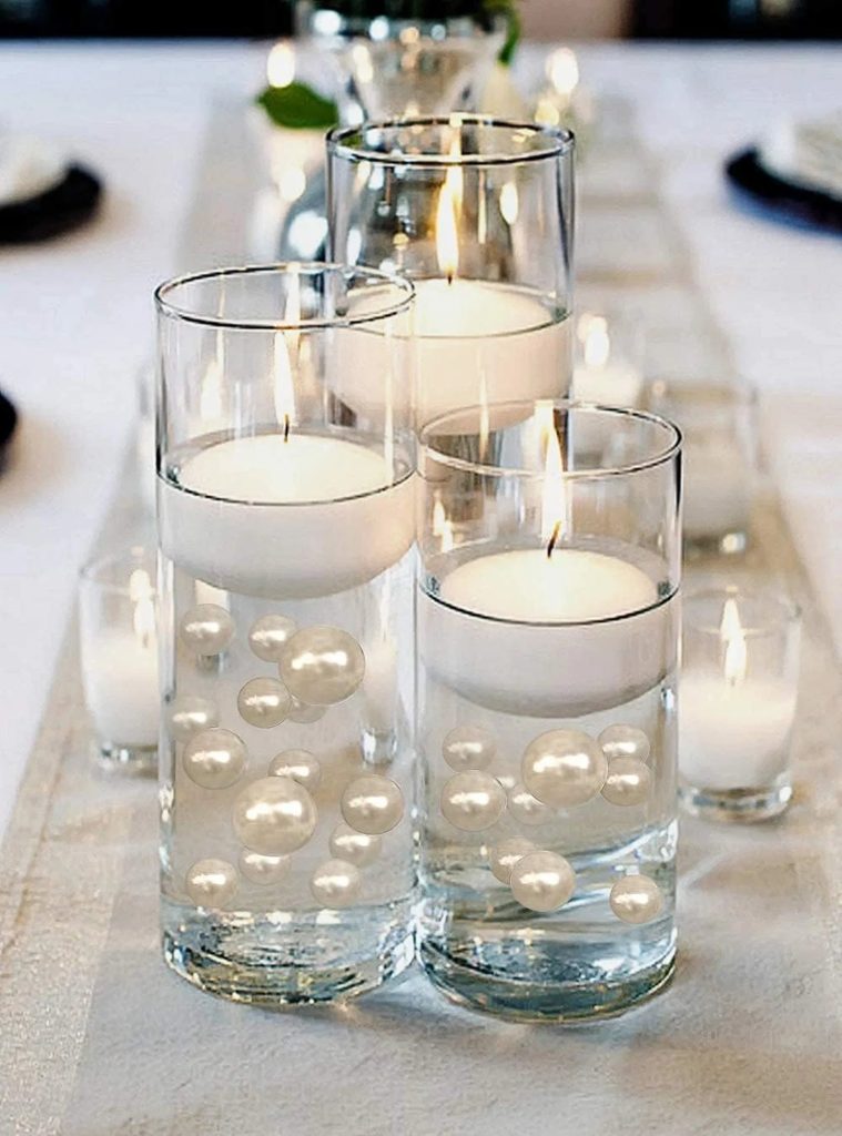 Floating Pearls for Centerpiecces