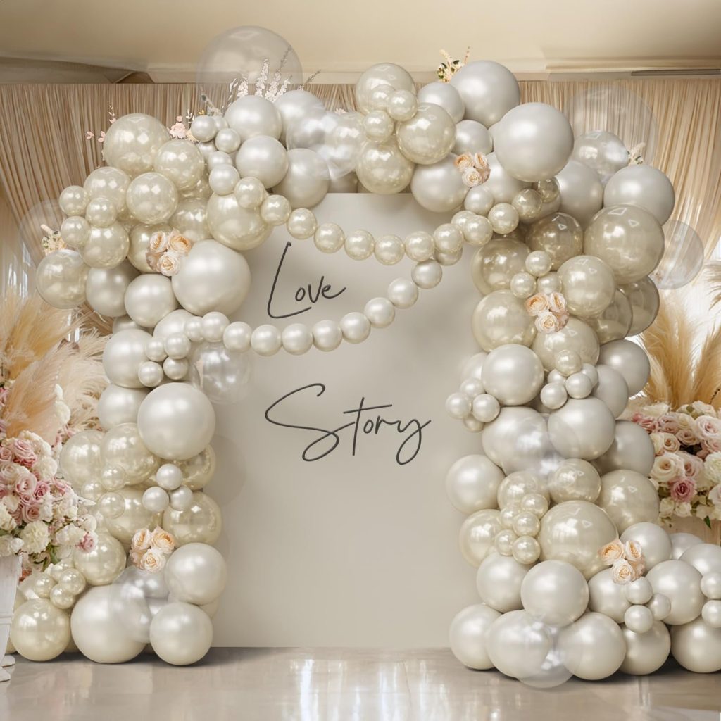 Pearls Balloon Arch Kit