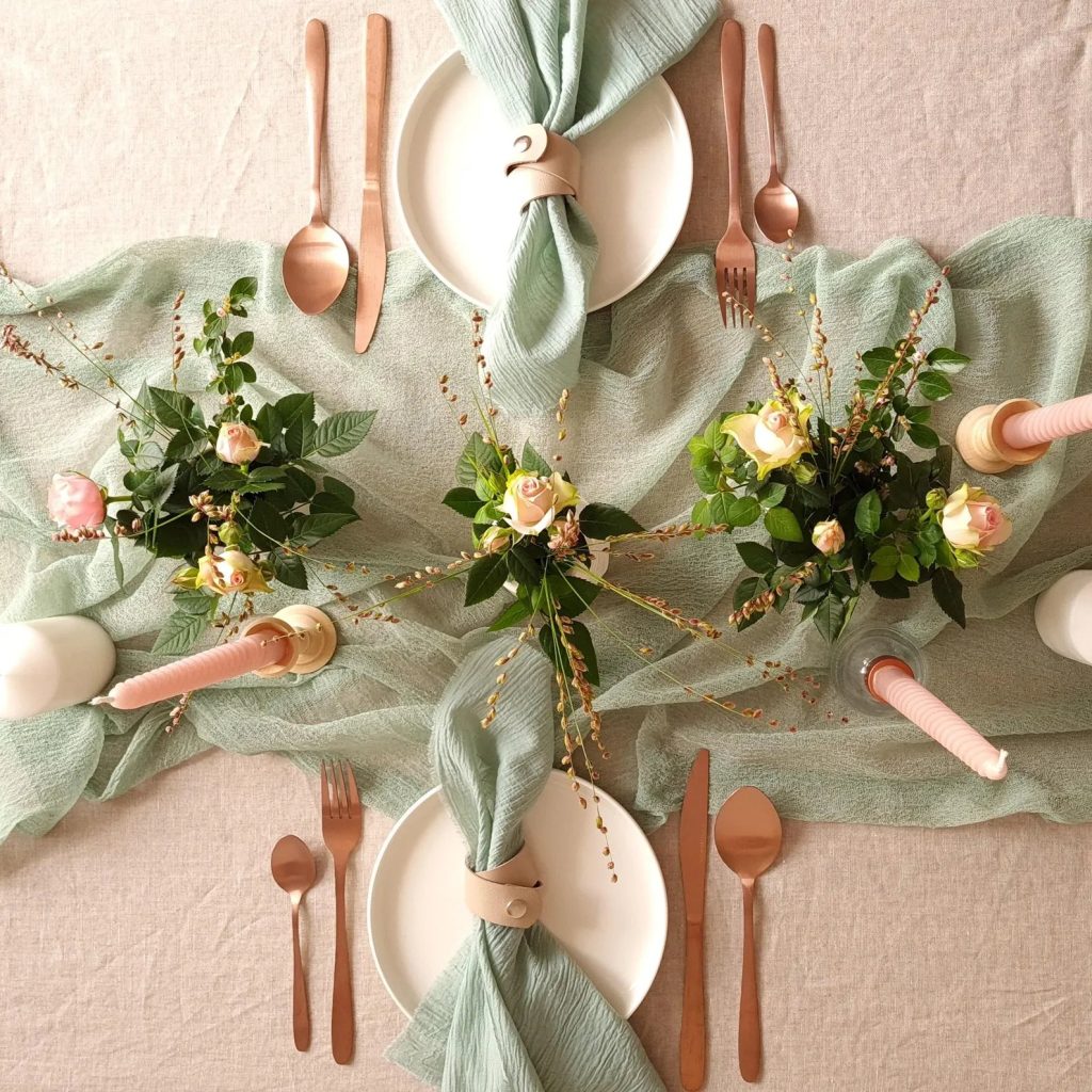 Sage Green Wedding Table Runner