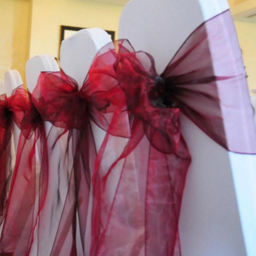 Wine Red Chair Sash