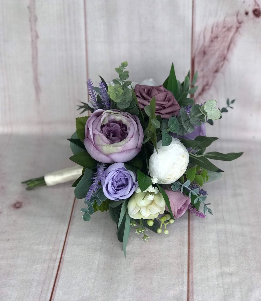 Lilac & Lavender Flower Cake Topper